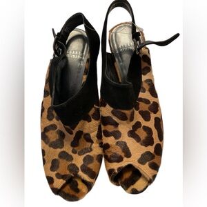 Stuart Weitzman Leopard-Printed Calf Hair High Heels